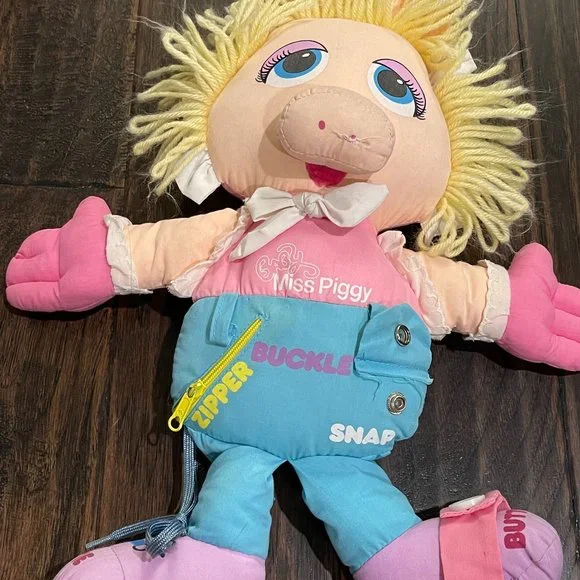 Toys | Miss Piggy Muppets Babies Christmas Vintage 1987 Plush Doll Learn  Play Dress | Poshmark
